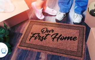 Featured Image - Our first home welcome mat